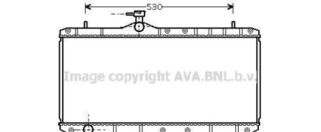 Радиатор, охлаждение двигателя - AVA COOLING SZ2062