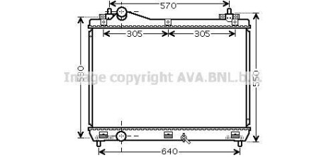 Радіатор охолодження двигуна AVA - (1770065J00, 1770065J20) AVA COOLING SZ2104 (фото 1)