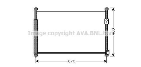 Радиатор кондиционера Suzuki Grand Vitara (05-) 2,0i 2,4i AVA - AVA COOLING SZ5108D