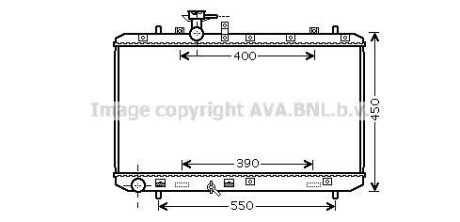 Радиатор охлаждения двигателя Suzuki SX4 (06-) 1,6i MT AVA - AVA COOLING SZA2084