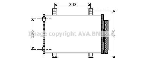 Конденсер suzuki swift 1.31.3d1.51.6 05- - (9531063J00) AVA COOLING SZA5087D