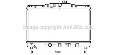 Радіатор охолодження COROLLA EE90 1.3MT 87-92(AVA) - AVA COOLING TO2115