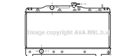 Радиатор, охлаждение двигателя - AVA COOLING TO2141