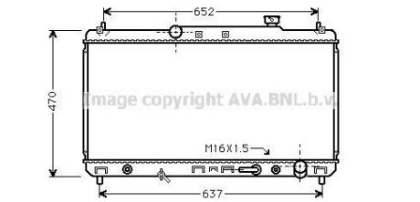 Радіатор охолодження CAMRY 22i AT 96-01(AVA) - AVA COOLING TO2236