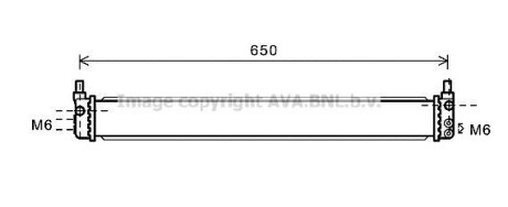Радіатор охолодження двигуна AVA - (g901047030) AVA COOLING TO2602