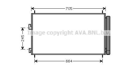 Радиатор кондиционера Toyota Rav4 2,0i 08> 2,4i 05>02/11 MT CVT AVA - AVA COOLING TO5410D