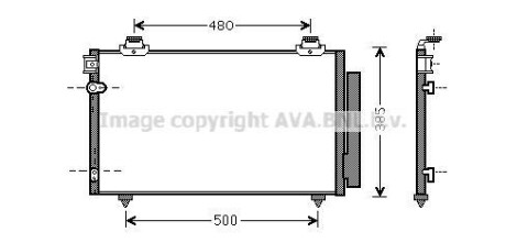 Конденсатор - (884500F110) AVA COOLING TO5481D