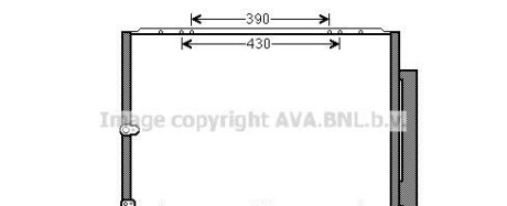 Радиатор кондиционера - (8846048040) AVA COOLING TO5568D