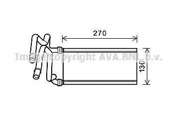 Ava радіатор пічки toyota tundra (2007) tundra 5.7 vvti - AVA COOLING TO6705