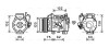 Компресор - ((883106A330, 883200C150, 883206A320, 884106A100)) AVA COOLING TOAK664 (фото 1)