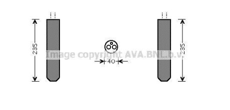 Ava осушувач кондиціонера infiniti fx35 (2003) 3.5 (ava) - AVA COOLING TOD017