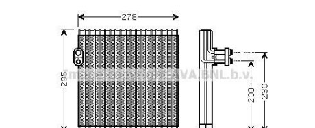 Испаритель кондиционера Toyota Camry (06-19)/ Lexus Es, Rx (06-18) AVA - AVA COOLING TOV485