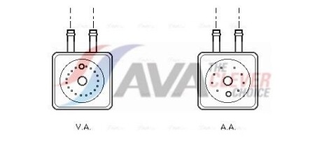 Охолоджувач оливи - (068117021B, 068117021BV, 068117021BX) AVA COOLING VN3148