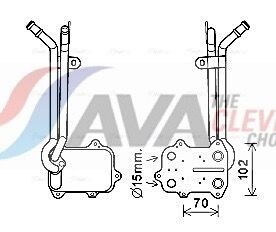 Радиатор масляный Skoda Octavia II Rapid 1,4TSI AVA - AVA COOLING VN3389