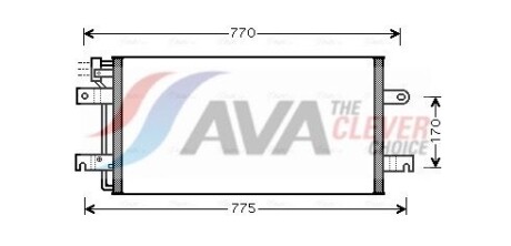 Фото товара Радіатор кондиціонера AVA COOLING VN5197 : Купить на tto.com.ua