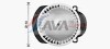 Вентилятор обігрівача салону VW Touareg II (10-), Porsche Cayenne II (10-) AVA - ((7P0820021, 7P0820021B, 7P0820021D, 7P0820021F, 7P0820021H)) AVA COOLING VN8549 (фото 1)
