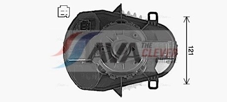 Фото 3 - Вентилятор печки AVA COOLING VN8549