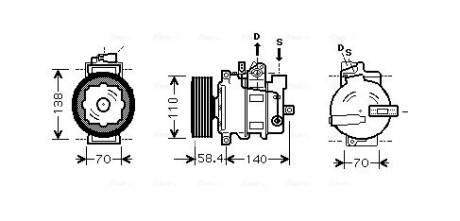 Компресор - AVA COOLING VNAK265