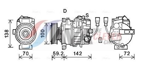 Фото 2 - Компресор кондиціонера AVA COOLING VNAK385
