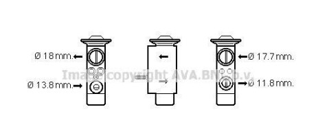 Расширительный клапан, кондиционер - AVA COOLING VO1162