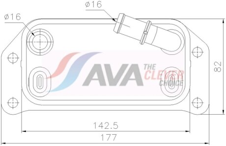 Охолоджувач оливи - AVA COOLING VO3312