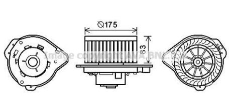 Компресор салону - AVA COOLING VO8174