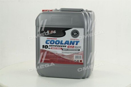 Антифриз RED G12 Сoolant <> (червоний) (Каністра 10кг) - (0710000401, 0710000201) Axxis AX-2003 (фото 1)