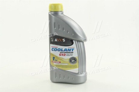 Антифриз YELLOW G12 Сoolant <> (жовтий) (Каністра 1кг) - (7711171589, 7711001142, 7711170546) Axxis AX-2007