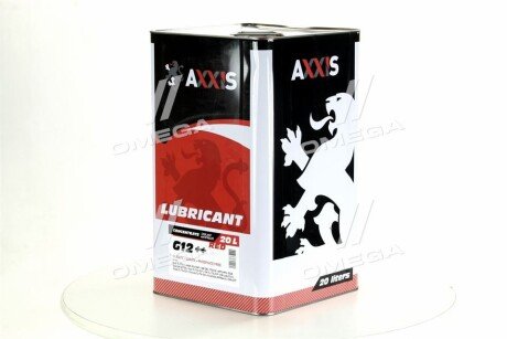 Антифриз <> RED концентрат G12+ (-80C) червоний (Каністра 20л/22,4кг) - Axxis AX-2087