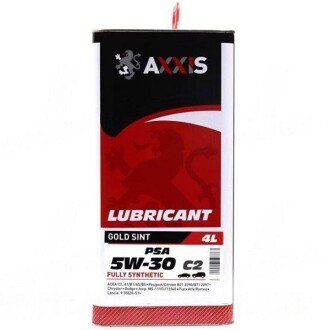 Моторна олива Gold Sint C2 5W-30, 1 л (021350376) - Axxis AX-2187