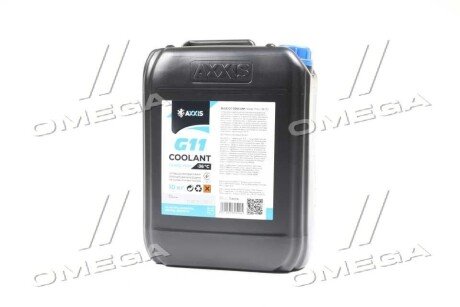 Антифриз BLUE G11 Сoolant Ready-Mix -36°C <> (синій) (Каністра 10кг) - Axxis AX-P999-G11B RDM10