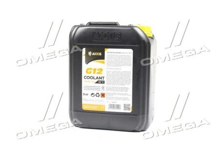 Антифриз YELLOW G12 Сoolant Ready-Mix -36°C <> (жовтий) (Каністра 5кг) - (7711001142, 7711170546, 7711177711) Axxis AX-P999-G11YE RDM5 (фото 1)