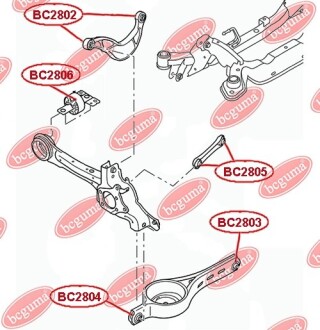 Фото 2 - Сайлентблок важеля BC GUMA BC2803