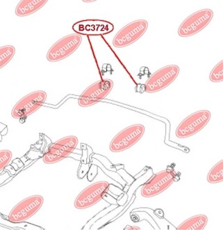 Фото 2 - Автозапчасть BC GUMA BC3724
