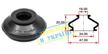 Пильовик кульової опори - BELGUM PARTS BG0115