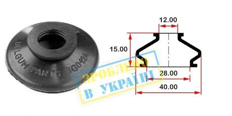 Пильовик поперечної рульової тяги BMW E39, E38 - (32211091913, 32211093433, 32211096057) BELGUM PARTS BG0124