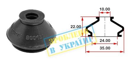 Пильовик кульової опори - (90468930, 350604, 90445137) BELGUM PARTS BG0134