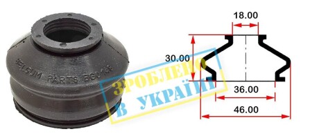 Пильовик шаровой опоры - BELGUM PARTS BG0148