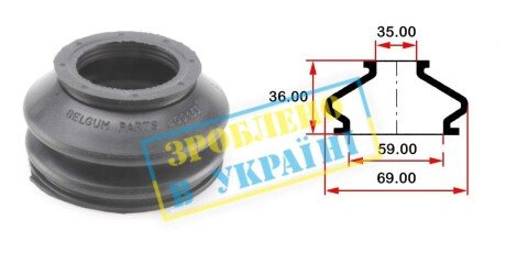 Пильовик кульової опори - BELGUM PARTS BG0153