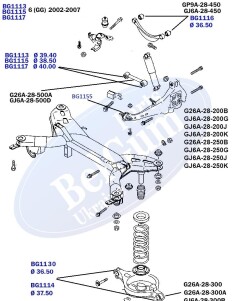 Фото 5 - Сайлентблок важеля BELGUM PARTS BG1155