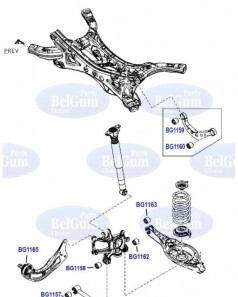 Сайлентблок задньої цапфи - (kd3528602) BELGUM PARTS BG1158