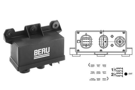 Реле свічок розжарювання - BERU GR067