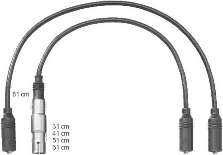 Комплект проводов зажигания - BERU ZEF1222