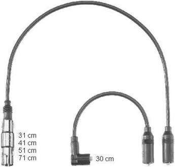 Комплект проводов зажигания - BERU ZEF1223