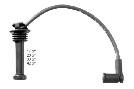 Комплект проводов зажигания - (1004430, 1110743, 1502365) BERU ZEF1549