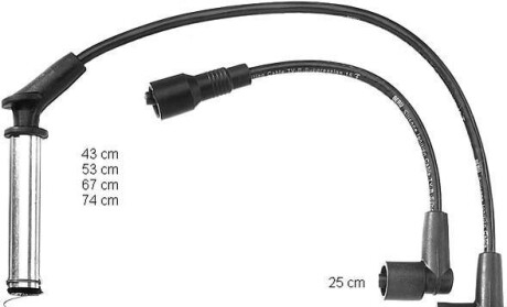 Комплект проводов зажигания - BERU ZEF726