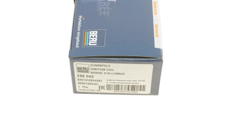Фото 7 - Котушка запалювання BERU ZSE043
