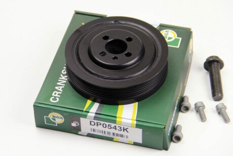 Шків колінвалу 1.9TDI T5 (7H-5-075001>)/Caddy 04- (+болт) - (03G105243, 038105243E, 03G105243C) BGA DP0543K