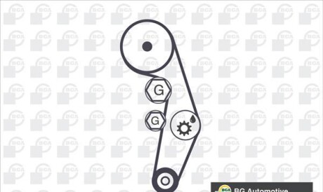 Фото 2 - Комплект ременя ГРМ BGA TB0105K