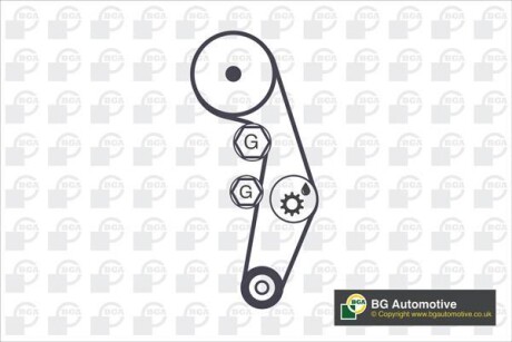 Фото 2 - Комплект ременя ГРМ BGA TB0150K